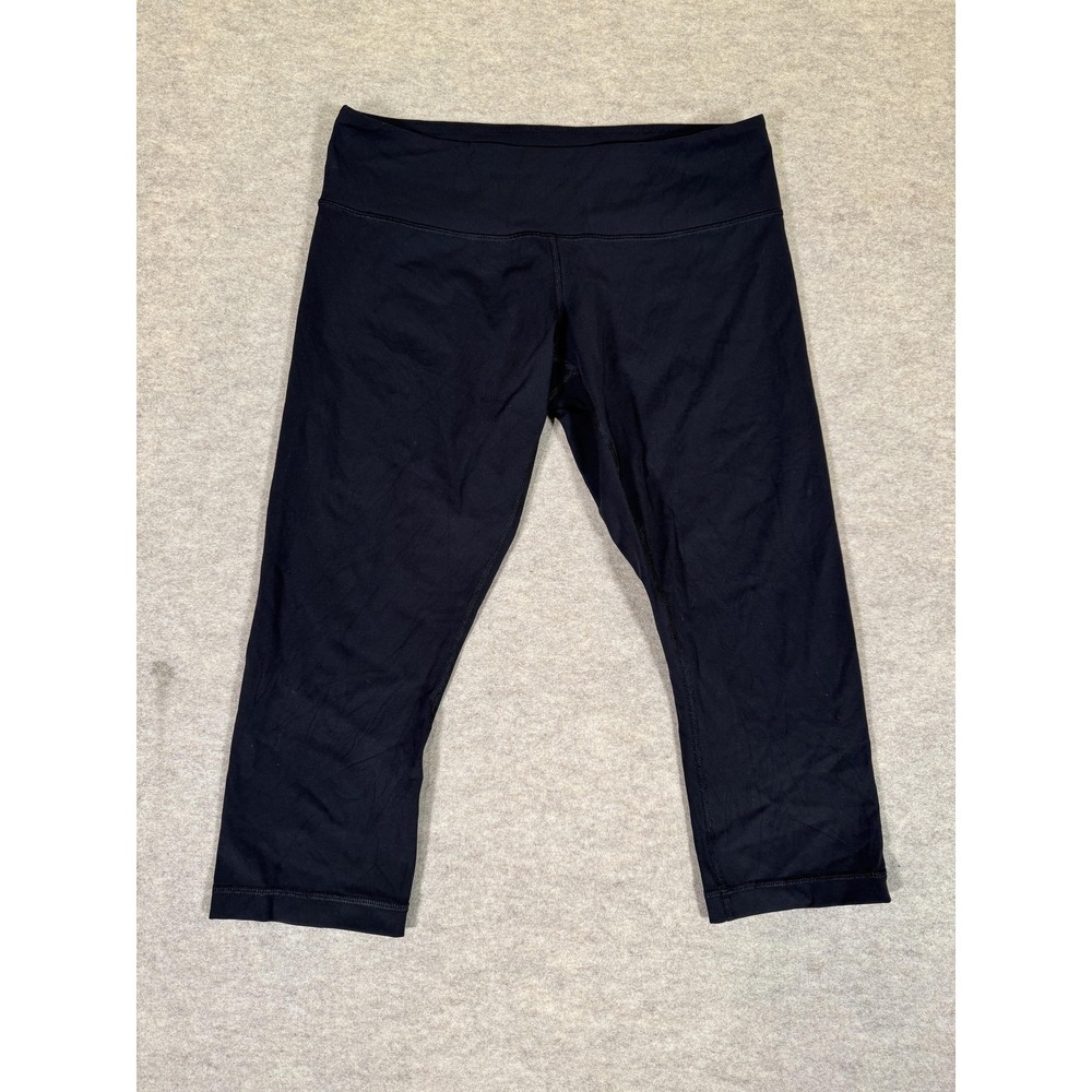 Lululemon Leggings Womens 6 Black Capri High Rise Yoga Athletic Gym Stretch